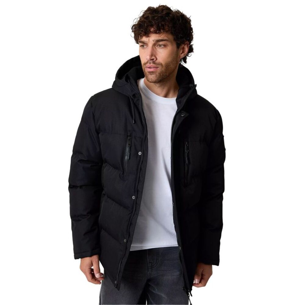 Threadbare Mens Matthew Parka / Black